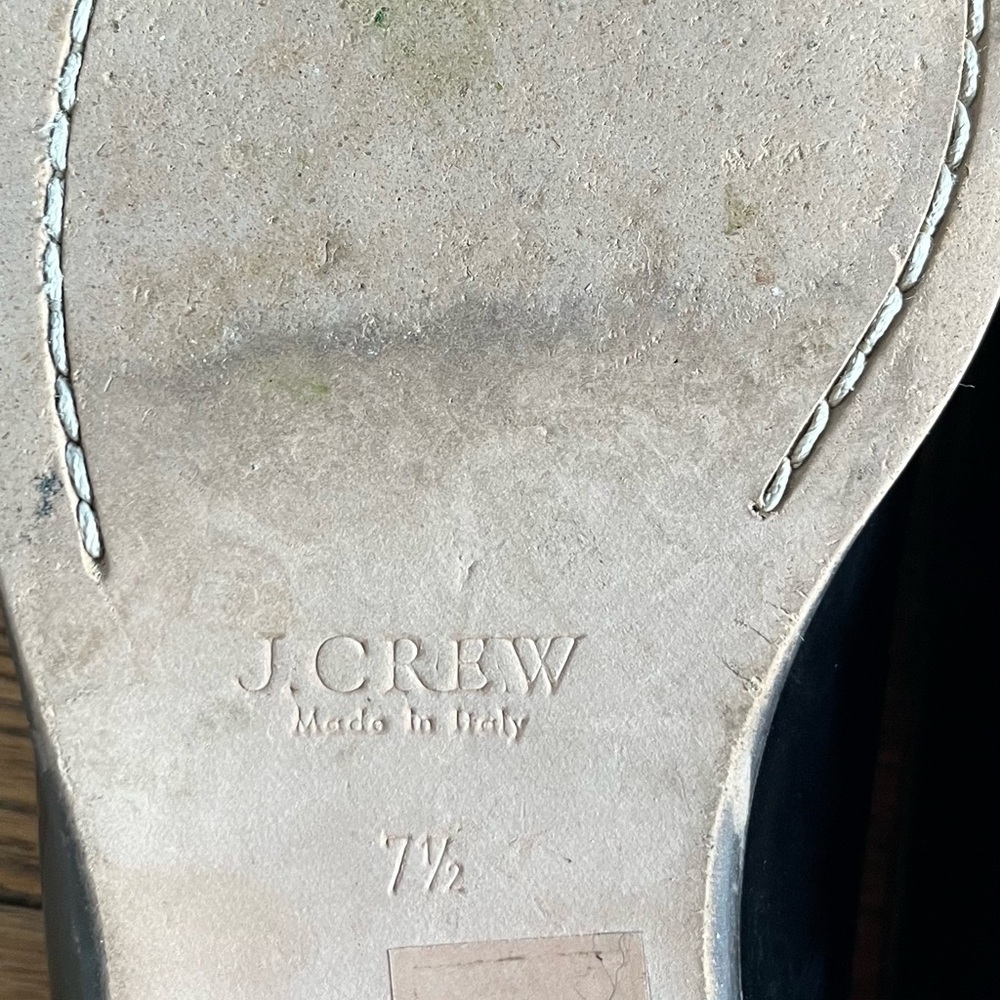J Crew Black Leather Tassel Loafers ~ Sz 7.5 - Picture 11 of 16